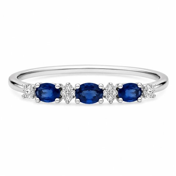 Anillo Donna Oro Mujer in Oro Zaffiri+Diamanti 0.75 Ct LAZ13588.003 - LAZ13588.003